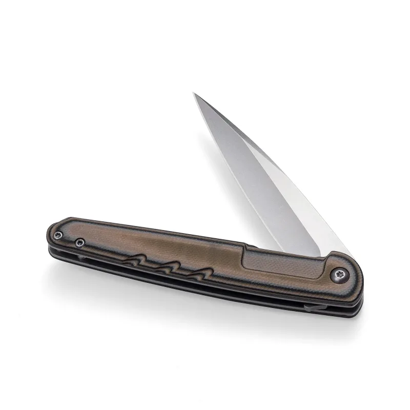 OOULORE Dragonfly EDC Pocket Knife With Flipper and G10 Handle (3.5″ Stonewshed D2 Steel Blade) OF127 - Image 4